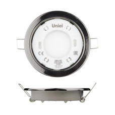 Встраиваемый светильник (UL-00005055) Uniel GX53/H2 Black Chrome 10 Prom