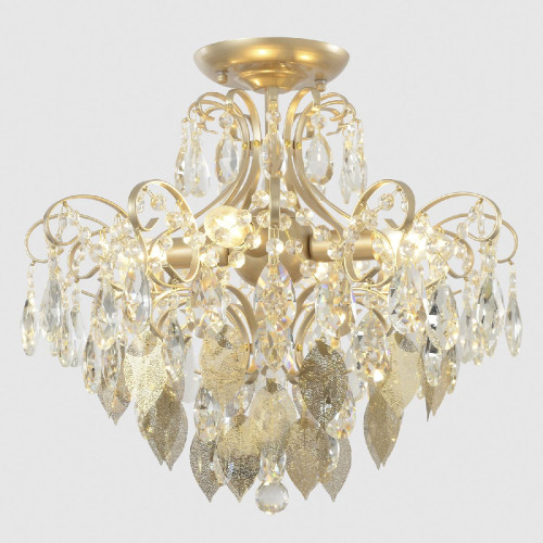 Потолочный светильник Crystal Lux ESMIRALDA PL4 GOLD
