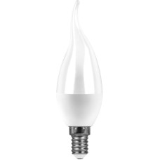 Лампа светодиодная Feron E14 13W 6400K свеча на ветру матовая SBC3713 55175