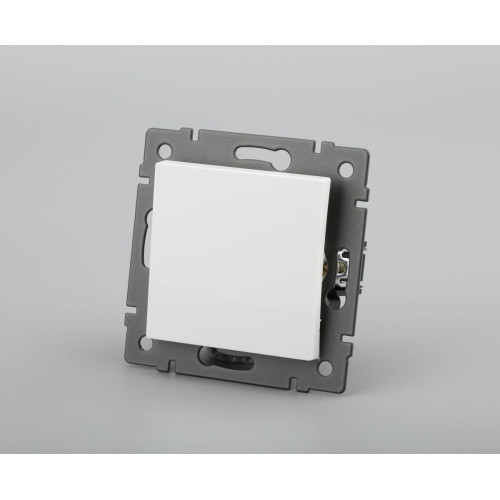 Механизм выключателя одноклавишный самовозвратный Arlight SWT-MKR1-PL-WH-V (250V, 10A) 049879