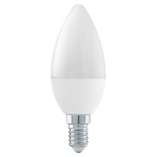 Лампа светодиодная Eglo E14 5W 2700/4000K свеча матовая 11711