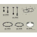 Комплект подвесного светильника Ambrella Light Techno Ring XR92221160 (A9222, A9227, C9242, C9238, N8133)