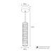 Подвесной светильник Wolta Linea WSL-GU10/P09WG