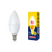 Лампа светодиодная (UL-00003804) Volpe E14 9W 3000K матовая LED-C37-9W/WW/E14/FR/NR