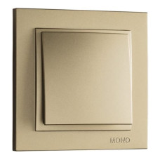 Выключатель одноклавишный Mono Electric Despina 10А 250В титан 102-222225-100