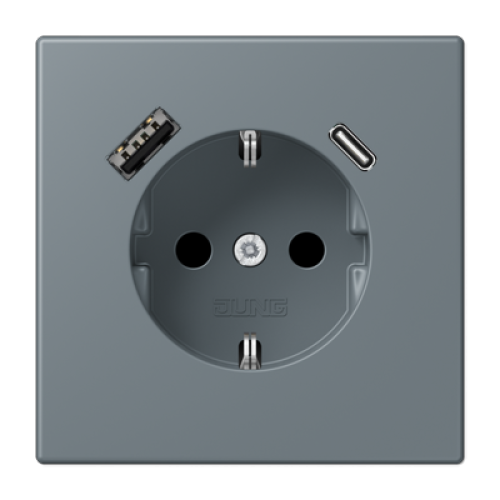 Розетка 2K+З USB Typ AC Jung LC1520-15CA251