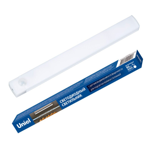 Мебельный светильник Uniel ULM-F60-1W/4000K/RECH SENSOR IP20 WHITE UL-00011954