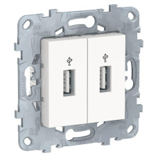 Розетка компьютерная USBx2 Schneider Electric Unica New NU542718