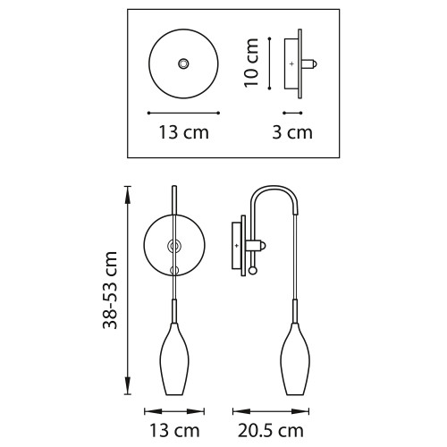 Бра Lightstar Pentola 803523