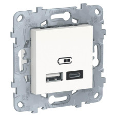 Розетка компьютерная USBx2 Schneider Electric Unica New тип А+С NU501818