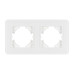 Рамка на 2 поста стеклянная Arlight FRM-OMALI-SFGS-2-WH 049708