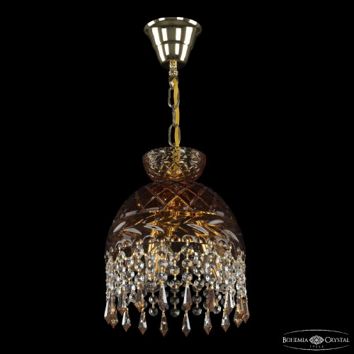 Подвесной светильник Bohemia Ivele Crystal 5478/22 G Amber/M-1F Drops K721 Подвесной светильник Bohemia Ivele Crystal 5478/22 G Amber/M-1F Drops K721