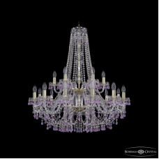Подвесная люстра Bohemia Ivele Crystal 1410/12+6/300/h-95/2d G V7010