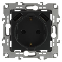 Розетка 2P+E со шторками и 2xUSB Эра 14-4109-05 Б0047871