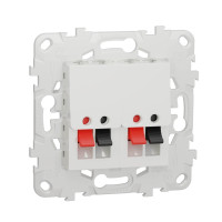 Аудиорозетка двойная Schneider Electric Unica New NU548918