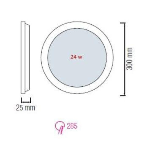 Встраиваемый светодиодный светильник Horoz Slim-18 18W 6400K 056-003-0018 HRZ33002859