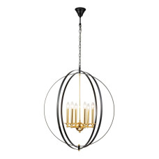 Подвесная люстра iLamp Element 9977-800 GoldBlack