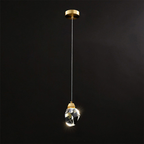 Подвесной светильник Delight Collection Crystal rock OM820083-1G (MD-020B-1 gold)
