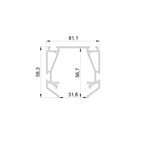 Профиль для натяжного потолка Lightstar Teta 505420
