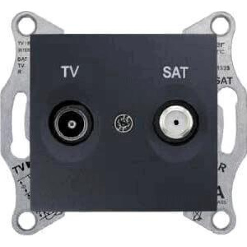 Розетка TV/SAT проходная Schneider Electric Sedna 8dB SDN3401270