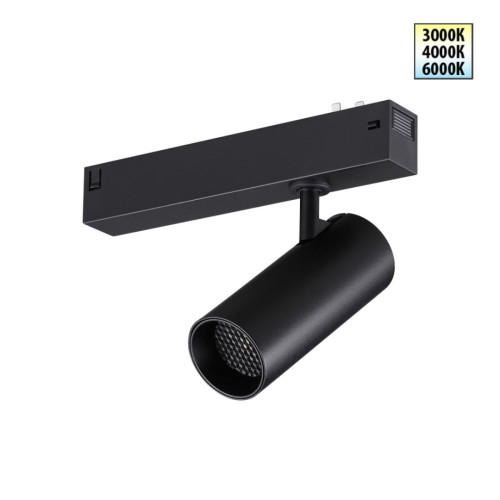 Трековый светодиодный светильник с переключателем цветовой темперетуры Novotech Port Vector 359956 Трековый светодиодный светильник с переключателем цветовой темперетуры Novotech Port Vector 359956