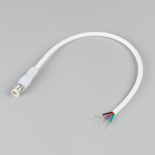 Коннектор питания Arlight ARL-WAVE-1615-CON-POWER-MALE-4PIN-WHT (IP67 Пластик) 060094