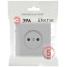 Розетка Эра Arktik 16-2106-03 без заземления 2P 16А-250В алюминий Б0071675