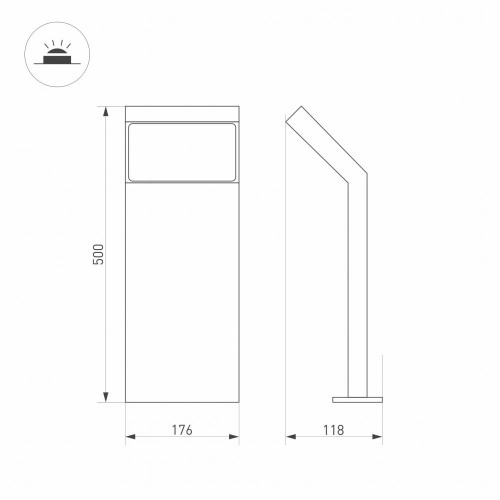 Садовый светильник Arlight Lgd-ecran-boll 029991