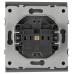 Розетка Эра Arktik 16-2101-06 с заземлением 2P+E Schuko 16А-250В графит Б0070419