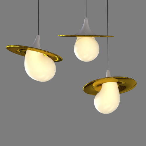Подвесной светильник Delight Collection 10238P/1 gold/white Подвесной светильник Delight Collection 10238P/1 gold/white