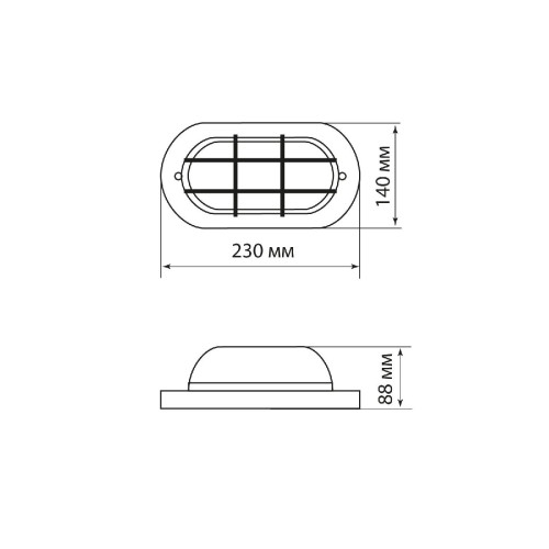 Настенно-потолочный светильник TDM Electric НПБ1402 SQ0303-0437