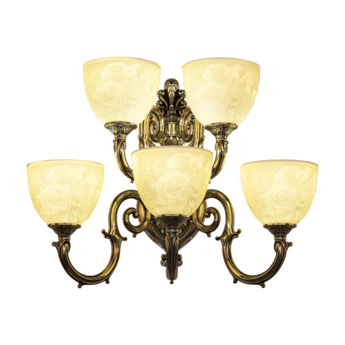 Бра Bohemia Ivele Crystal Verona 7203B16/3+2/210 NB P1 U Rose