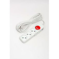Удлинитель 4вх с защитными шторками ELBI Myra 527-010205-450