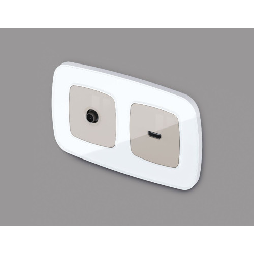 Лицевая панель для HDMI розетки Ambrella Volt Omega OP3740