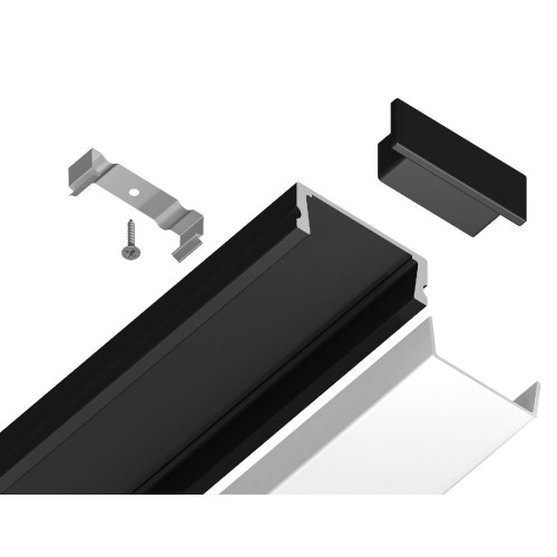 Алюминиевый накладной профиль Ambrella Light Alum Profile GP1700BK