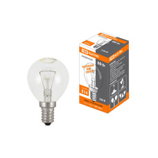 Лампа накаливания TDM Electric Е14 60W прозрачная SQ0332-0003