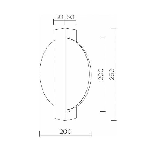 Настенный светильник LED4U L7389-250 BK