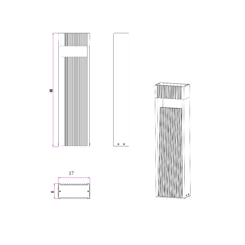 Ландшафтный светильник Arte Lamp Arneb A2146PA-1BR
