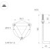 Ландшафтный светильник Arlight LGD-GUIDE-BOLL-H1000-20W Warm3500-MIX (GR, 280 deg, 230V) 047690