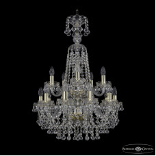 Подвесная люстра Bohemia Ivele Crystal 1409/10+5/195/XL-83/2d G