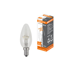 Лампа накаливания TDM Electric Е14 40W прозрачная SQ0332-0009