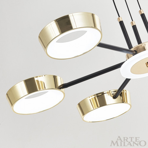 Подвесная люстра Arte Milano 271079/6 BK/GD