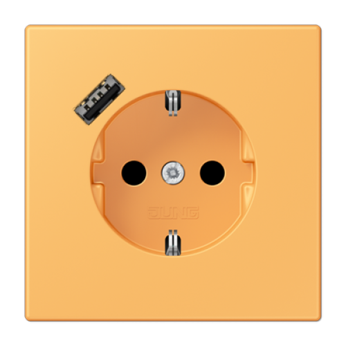 Розетка 2K+З USB Typ A Jung LC1520-18A254