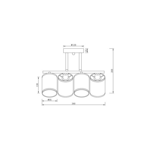 Потолочная люстра Freya Course FR5136PL-04CH
