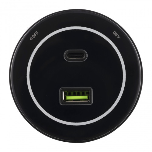 Трековая розетка Arte Milano Am-track-sockets-39 399732TS/USB-Type-C Black