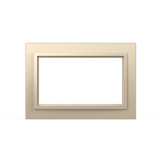 Рамка для двухместной розетки с заземлением ELBI Zena 608-012500-907
