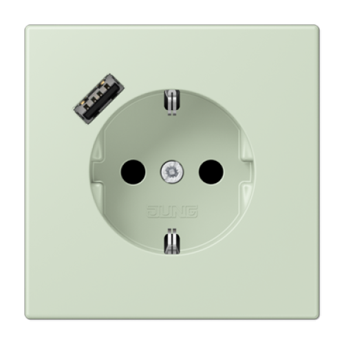 Розетка 2K+З USB Typ A Jung LC1520-18A218