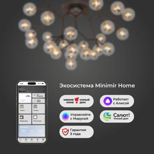 Потолочная люстра Bogates Pallina 544 Smart 00000086052