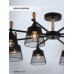 Люстра на штанге Seven Fires Olban SF3389/8C-BK-WD