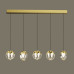 Подвесной светильник Delight Collection MD24001033-5B gold/clear Подвесной светильник Delight Collection MD24001033-5B gold/clear